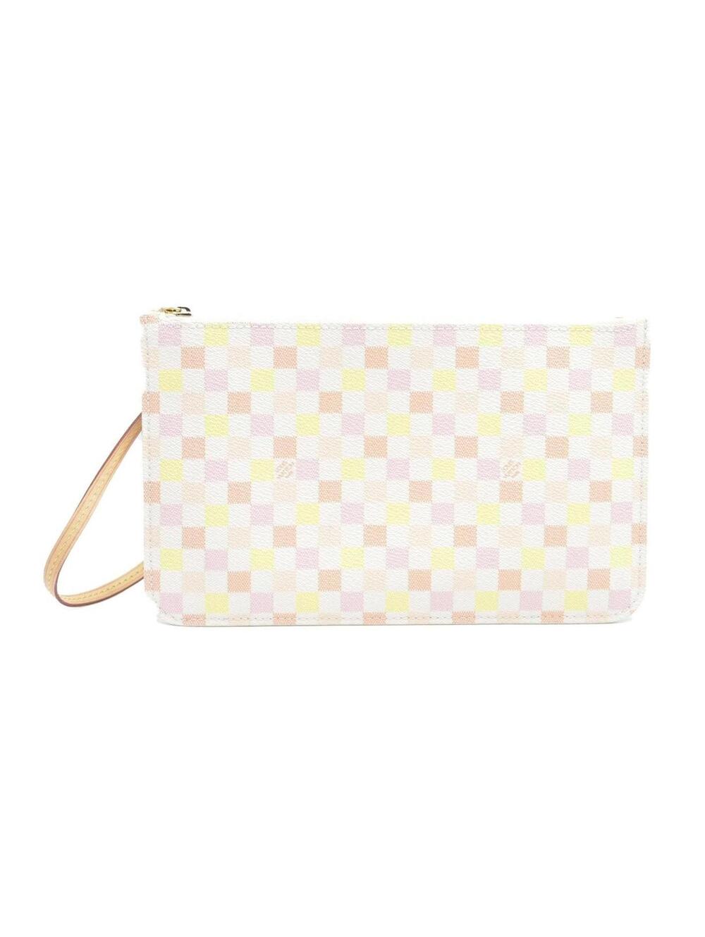 $2400 Louis Vuitton Damierlicious Neverfull GM MM Pochette